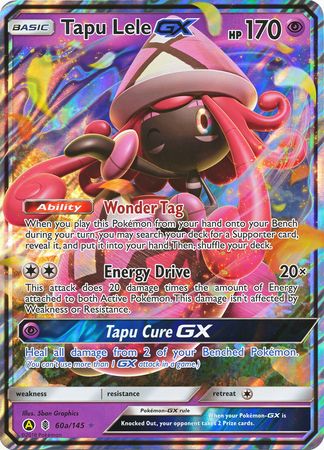 Tapu Lele GX (60a/145) (Alternate card) (Jumbo Card) [Sun & Moon: Guardians Rising] | Amazing Games TCG