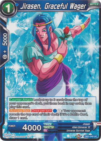 Jirasen, Graceful Wager (DB2-049) [Divine Multiverse] | Amazing Games TCG