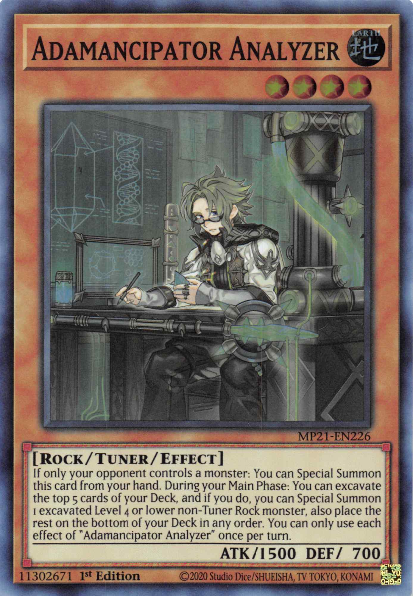 Adamancipator Analyzer [MP21-EN226] Super Rare | Amazing Games TCG