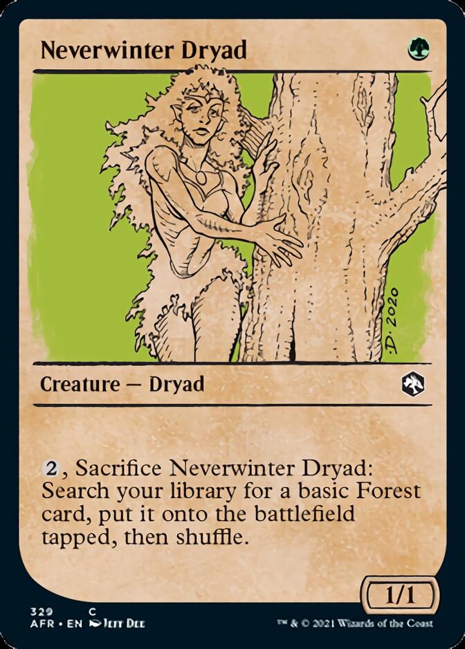 Neverwinter Dryad (Showcase) [Dungeons & Dragons: Adventures in the Forgotten Realms] | Amazing Games TCG