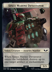 Soldier (002) // Space Marine Devastator Double-sided Token [Universes Beyond: Warhammer 40,000 Tokens] | Amazing Games TCG