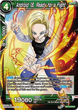 Android 18, Ready for a Fight (BT14-070) [Cross Spirits] | Amazing Games TCG