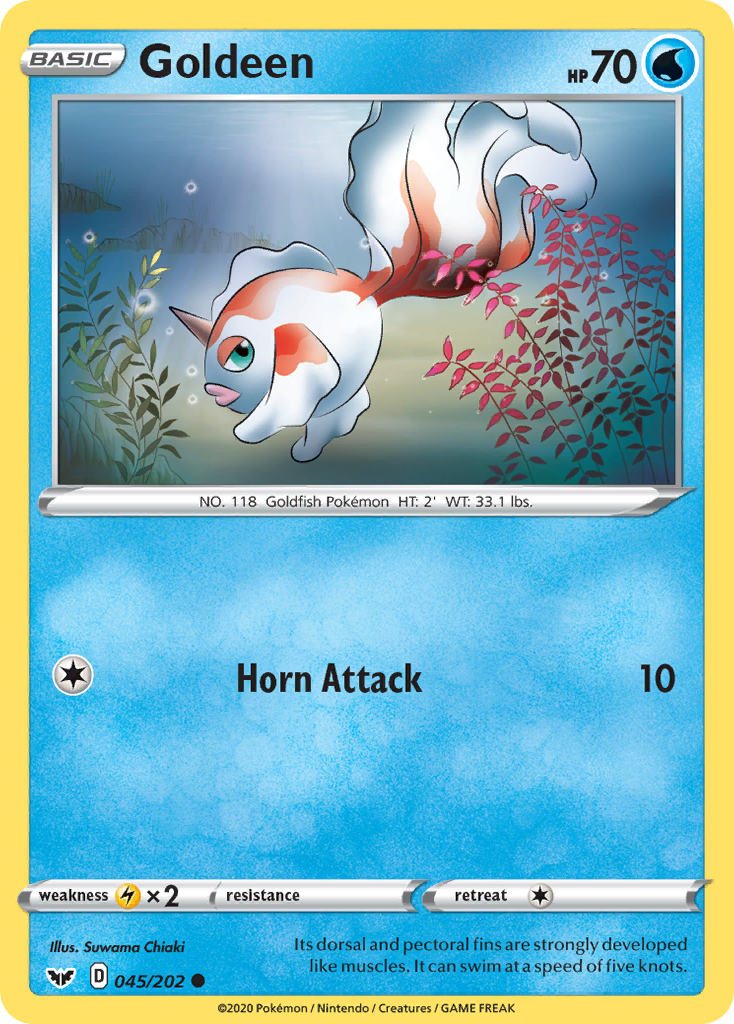 Goldeen (045/202) [Sword & Shield: Base Set] | Amazing Games TCG