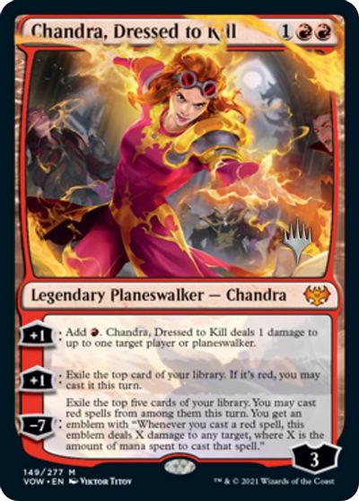 Chandra, Dressed to Kill (Promo Pack) [Innistrad: Crimson Vow Promos] | Amazing Games TCG