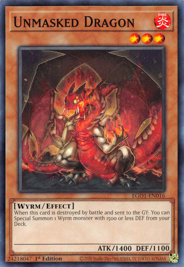 Unmasked Dragon [EGO1-EN016] Common | Amazing Games TCG