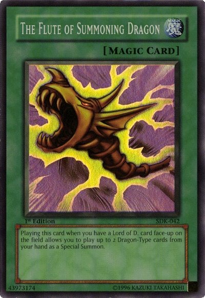 The Flute of Summoning Dragon [SDK-042] Super Rare | Amazing Games TCG