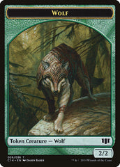 Treefolk // Wolf Double-sided Token [Commander 2014 Tokens] | Amazing Games TCG