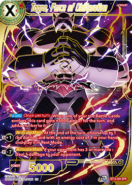 Toppo, Force of Obliteration (SPR) (BT14-004) [Cross Spirits] | Amazing Games TCG