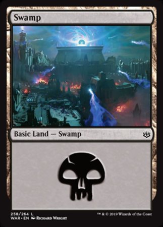 Swamp (258) [War of the Spark] | Amazing Games TCG