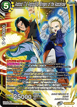 Android 17 & Android 18, Bringers of the Apocalypse (Super Rare) [BT13-106] | Amazing Games TCG
