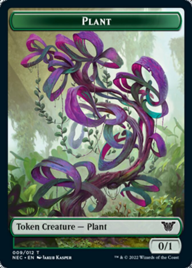 Plant // Treasure Double-sided Token [Kamigawa: Neon Dynasty Commander Tokens] | Amazing Games TCG