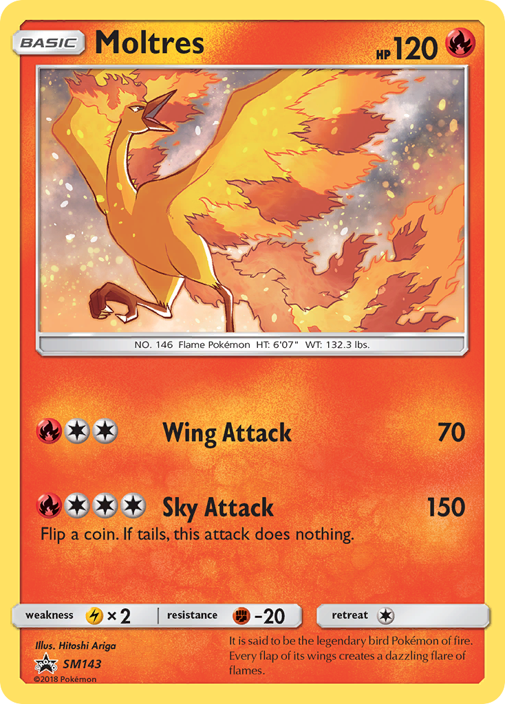 Moltres (SM143) [Sun & Moon: Black Star Promos] | Amazing Games TCG