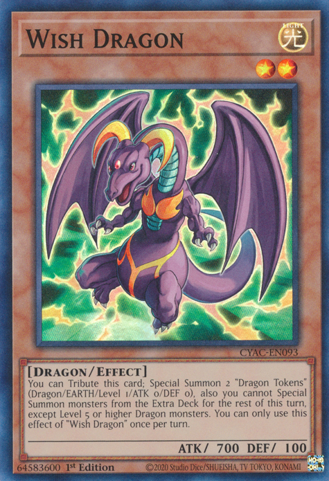 Wish Dragon [CYAC-EN093] Super Rare | Amazing Games TCG