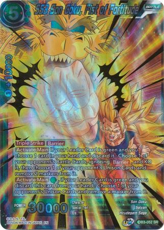 SS3 Son Goku, Fist of Fortitude (DB3-052) [Giant Force] | Amazing Games TCG