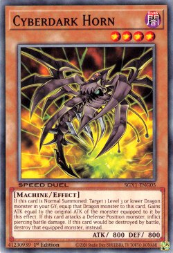 Cyberdark Horn [SGX1-ENG05] Common | Amazing Games TCG