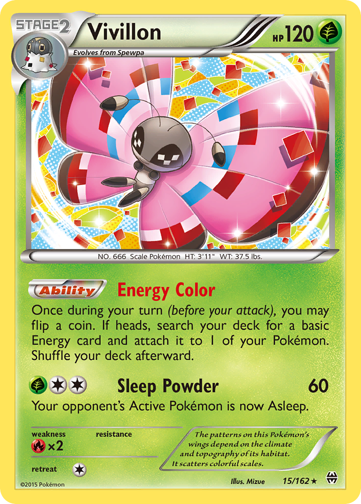 Vivillon (15/162) [XY: BREAKthrough] | Amazing Games TCG