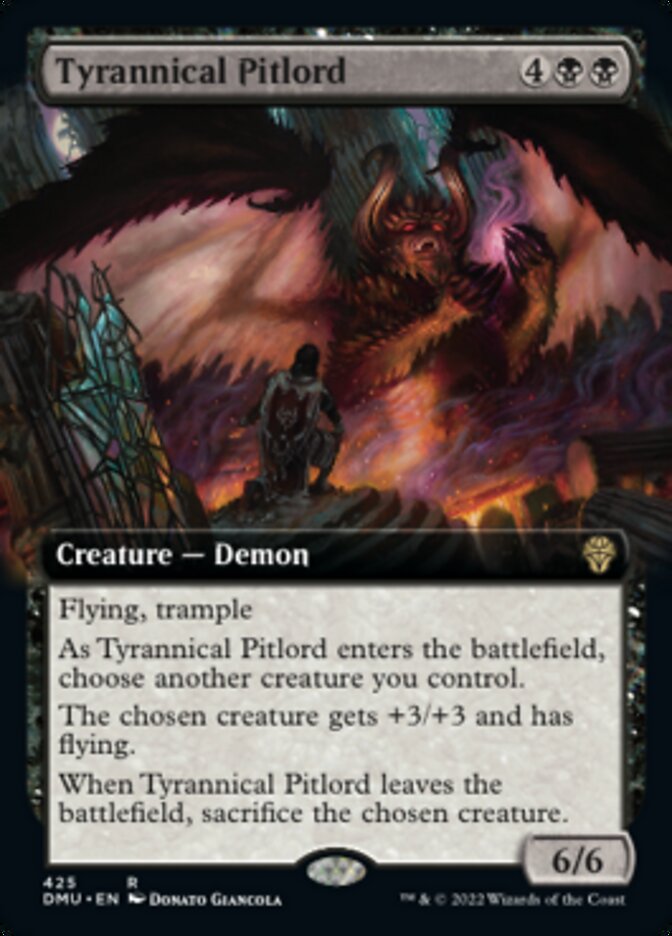 Tyrannical Pitlord (Extended Art) [Dominaria United] | Amazing Games TCG