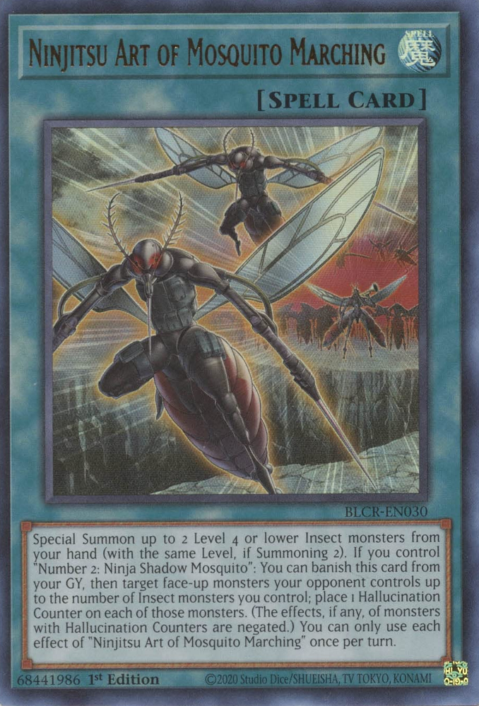 Ninjitsu Art of Mosquito Marching [BLCR-EN030] Ultra Rare | Amazing Games TCG