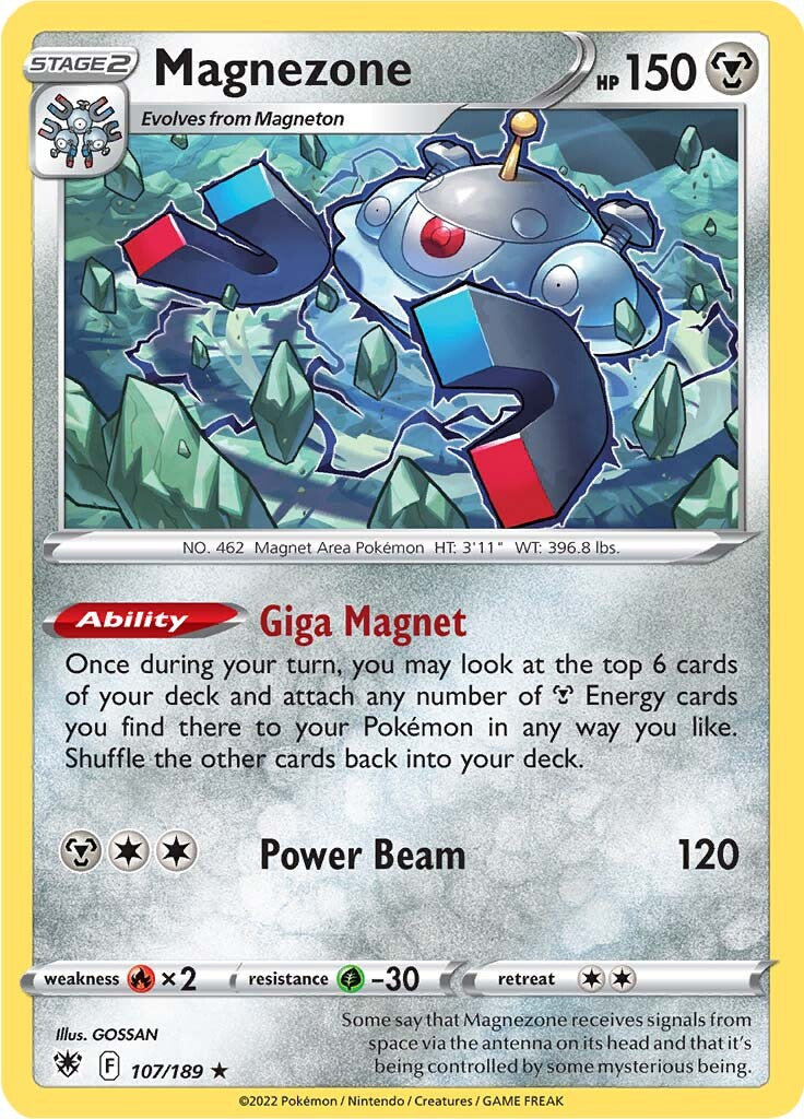 Magnezone (107/189) (Theme Deck Exclusive) [Sword & Shield: Astral Radiance] | Amazing Games TCG