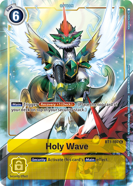 Holy Wave [BT1-107] (Dash Pack) [Release Special Booster Ver.1.5 Promos] | Amazing Games TCG