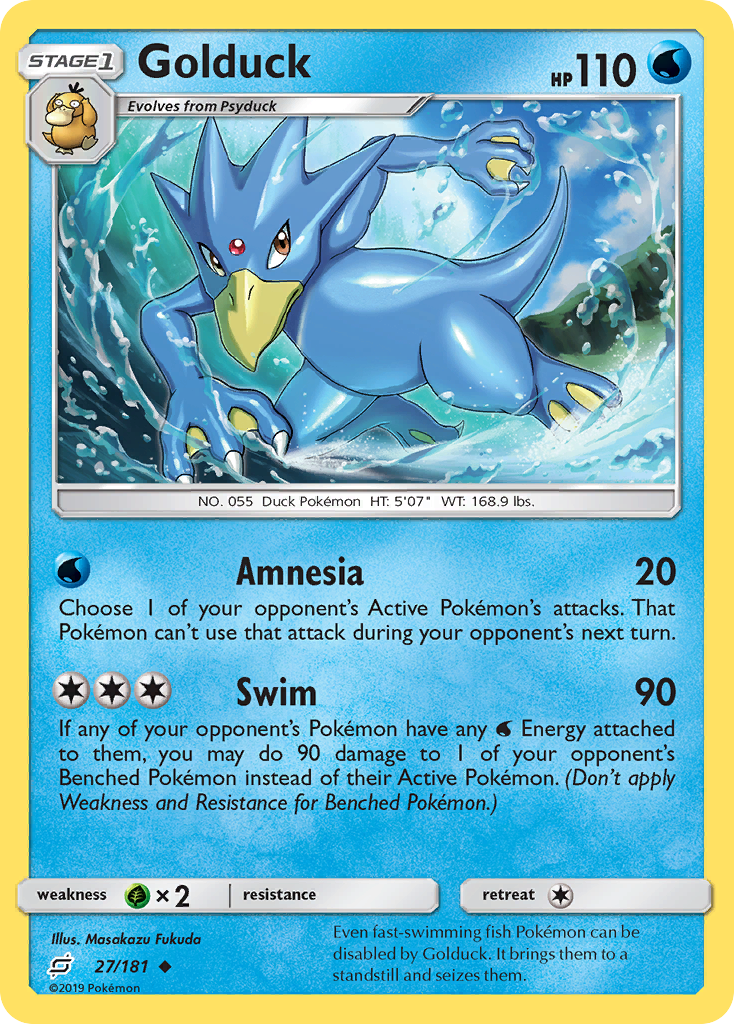 Golduck (27/181) [Sun & Moon: Team Up] | Amazing Games TCG