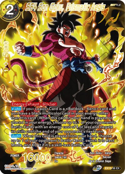 SS4 Son Goku, Prismatic Aegis (EX19-36) [Special Anniversary Set 2021] | Amazing Games TCG