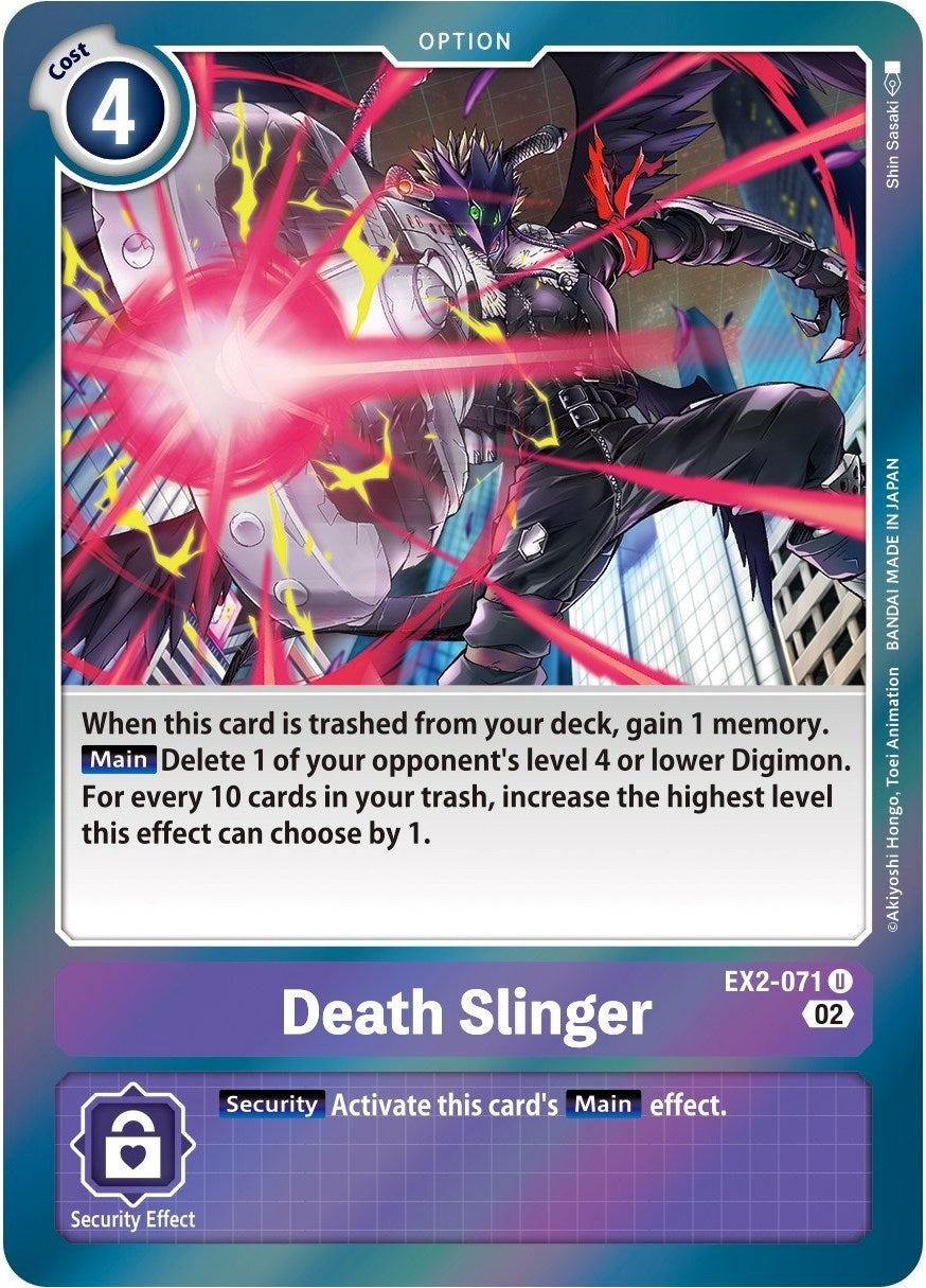 Death Slinger [EX2-071] (Alternate Art) [Starter Deck: Beelzemon Advanced Deck Set] | Amazing Games TCG