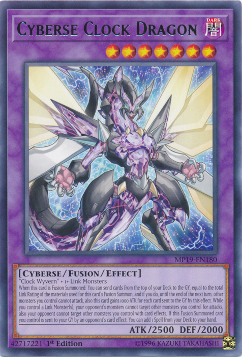 Cyberse Clock Dragon [MP19-EN180] Rare | Amazing Games TCG