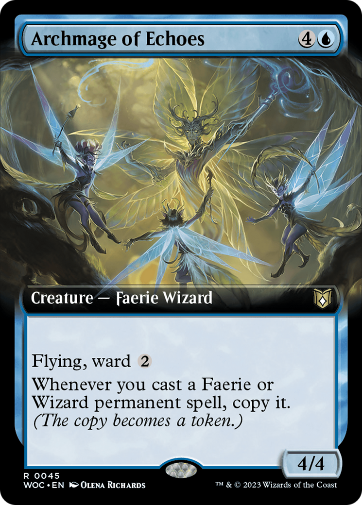 Archmage of Echoes (Extended Art) [Wilds of Eldraine Commander] | Amazing Games TCG