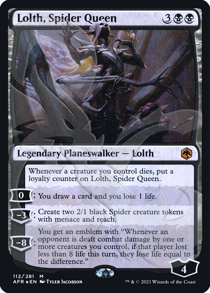 Lolth, Spider Queen (Ampersand Promo) [Dungeons & Dragons: Adventures in the Forgotten Realms Promos] | Amazing Games TCG