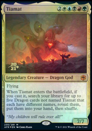 Tiamat [Dungeons & Dragons: Adventures in the Forgotten Realms Prerelease Promos] | Amazing Games TCG