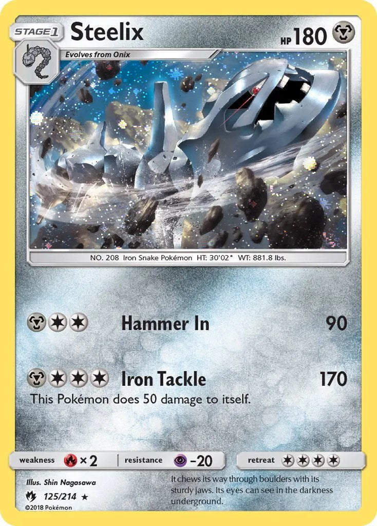 Steelix (125/214) (Cosmos Holo) [Sun & Moon: Lost Thunder] | Amazing Games TCG