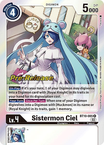 Sistermon Ciel [BT10-085] [Xros Encounter Pre-Release Cards] | Amazing Games TCG