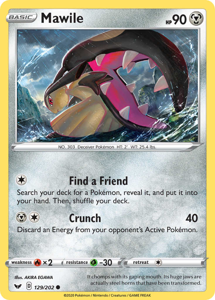 Mawile (129/202) [Sword & Shield: Base Set] | Amazing Games TCG