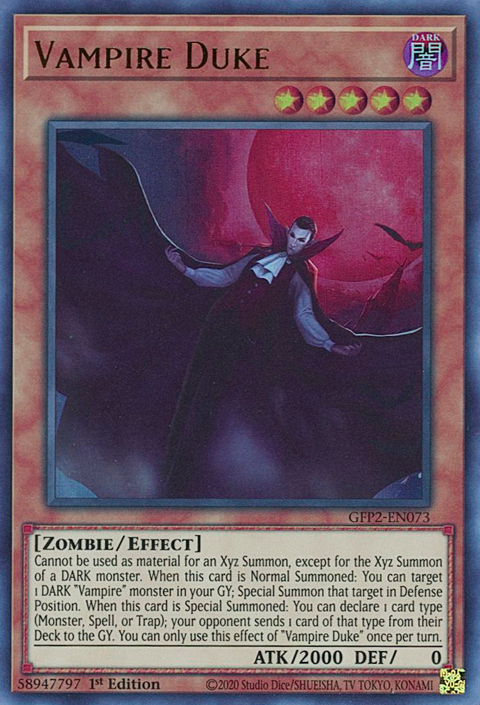 Vampire Duke [GFP2-EN073] Ultra Rare | Amazing Games TCG