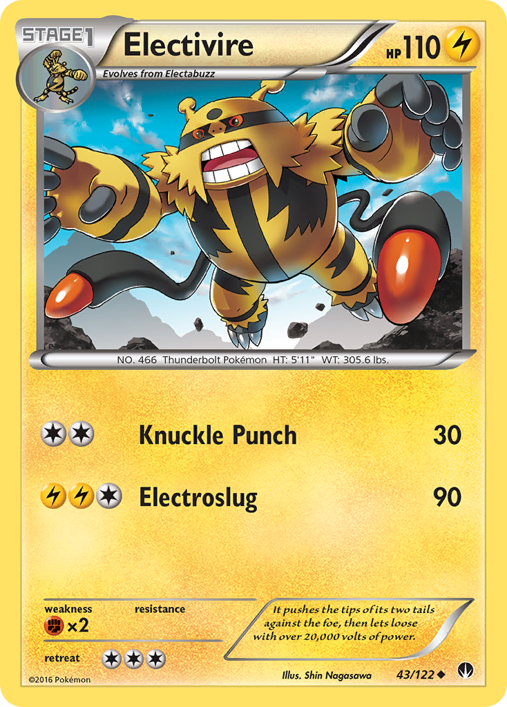Electivire (43/122) [XY: BREAKpoint] | Amazing Games TCG