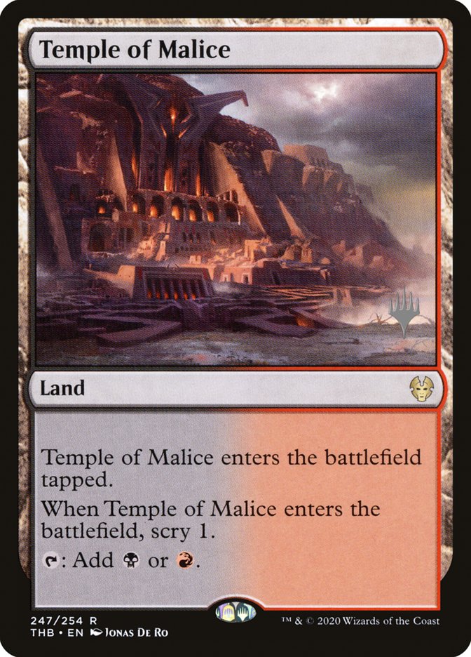 Temple of Malice (Promo Pack) [Theros Beyond Death Promos] | Amazing Games TCG