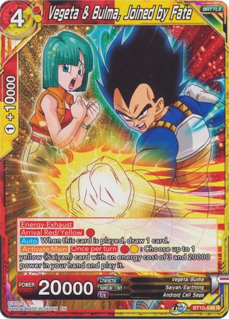 Vegeta & Bulma, Joined by Fate (BT10-146) [Rise of the Unison Warrior] | Amazing Games TCG