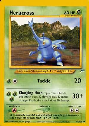 Heracross (41/105) [Neo Destiny Unlimited] | Amazing Games TCG