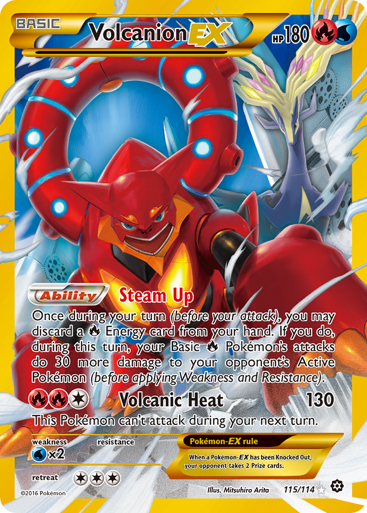 Volcanion EX (115/114) [XY: Steam Siege] | Amazing Games TCG