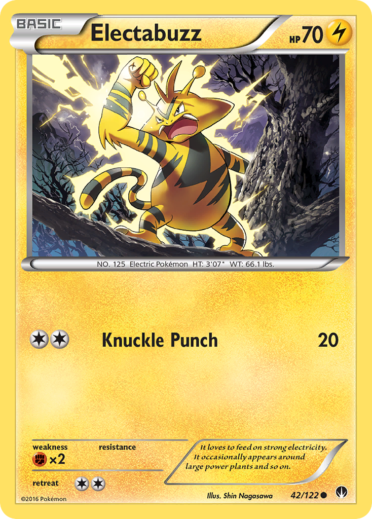 Electabuzz (42/122) [XY: BREAKpoint] | Amazing Games TCG