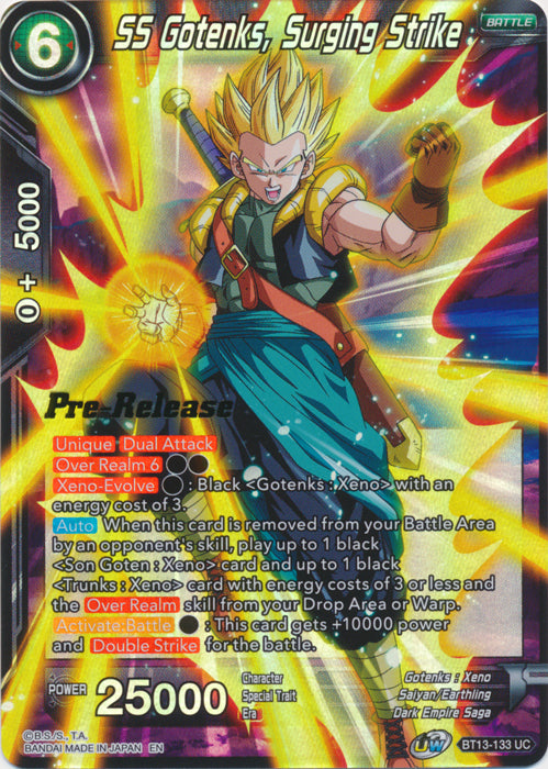 SS Gotenks, Surging Strike (BT13-133) [Supreme Rivalry Prerelease Promos] | Amazing Games TCG