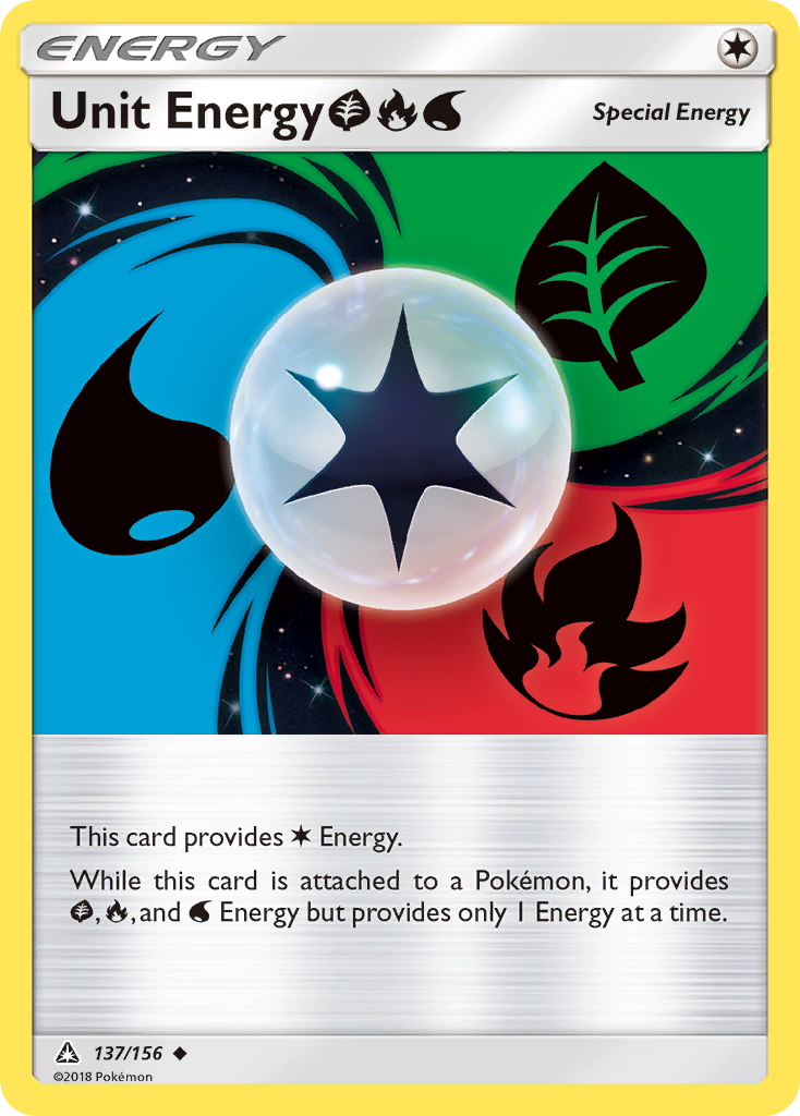 Unit Energy (137/156) (Grass, Fire, Water) [Sun & Moon: Ultra Prism] | Amazing Games TCG