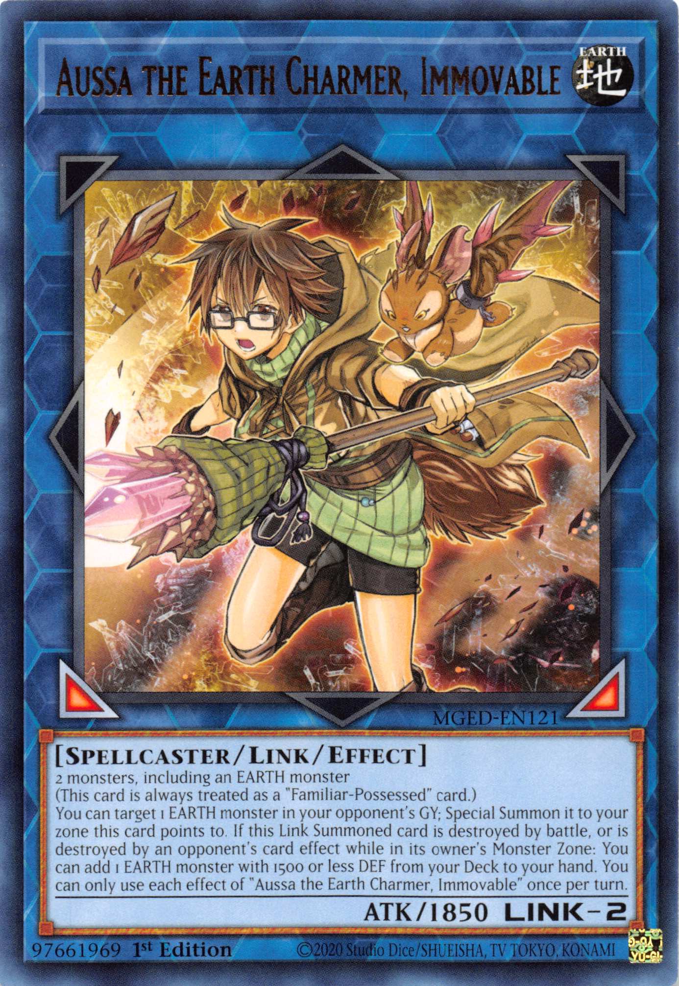 Aussa the Earth Charmer, Immovable [MGED-EN121] Rare | Amazing Games TCG