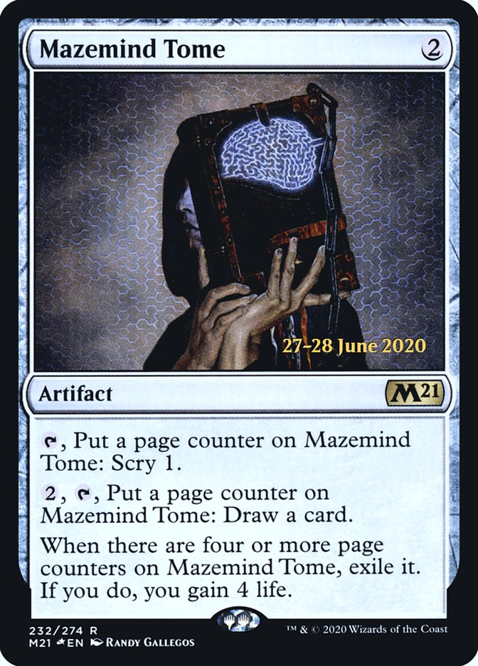 Mazemind Tome  [Core Set 2021 Prerelease Promos] | Amazing Games TCG