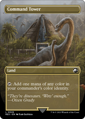 Command Tower // Commander Tower (Borderless) [Jurassic World Collection] | Amazing Games TCG