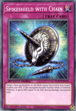 Spikeshield with Chain [SGX1-ENC19] Common | Amazing Games TCG