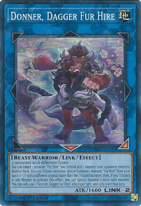 Donner, Dagger Fur Hire [DABL-EN049] Super Rare | Amazing Games TCG