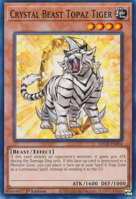 Crystal Beast Topaz Tiger [SDCB-EN004] Common | Amazing Games TCG