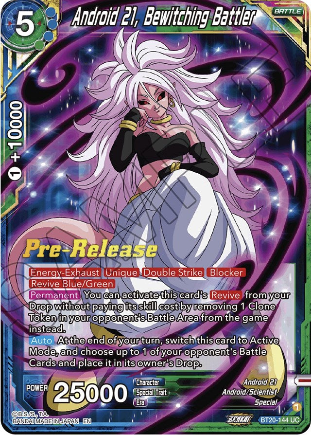 Android 21, Bewitching Battler (BT20-144) [Power Absorbed Prerelease Promos] | Amazing Games TCG